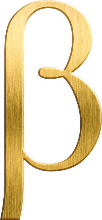 Golden β Beta Symbol
